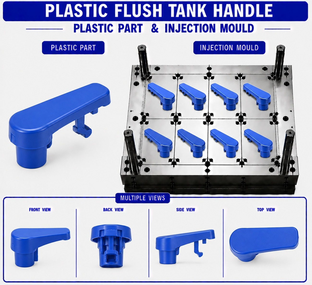 Plastic Flush Tank Handle Mould and Moulding Service